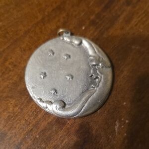 Silver Moon and Stars Pendant